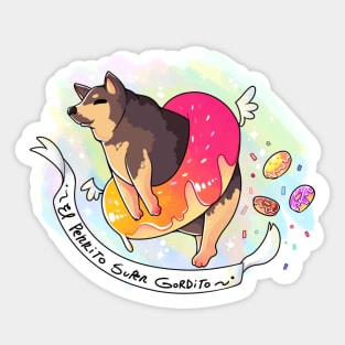 El perrito super gordito Sticker